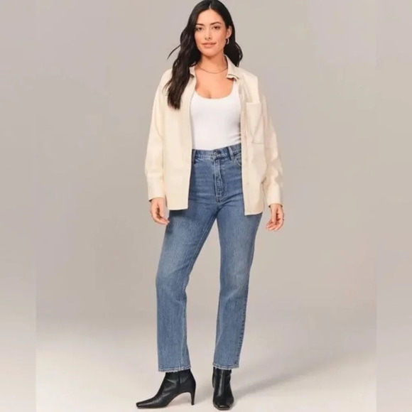 Abercrombie & Fitch Blue Ankle Jeans - Picture 1 of 8